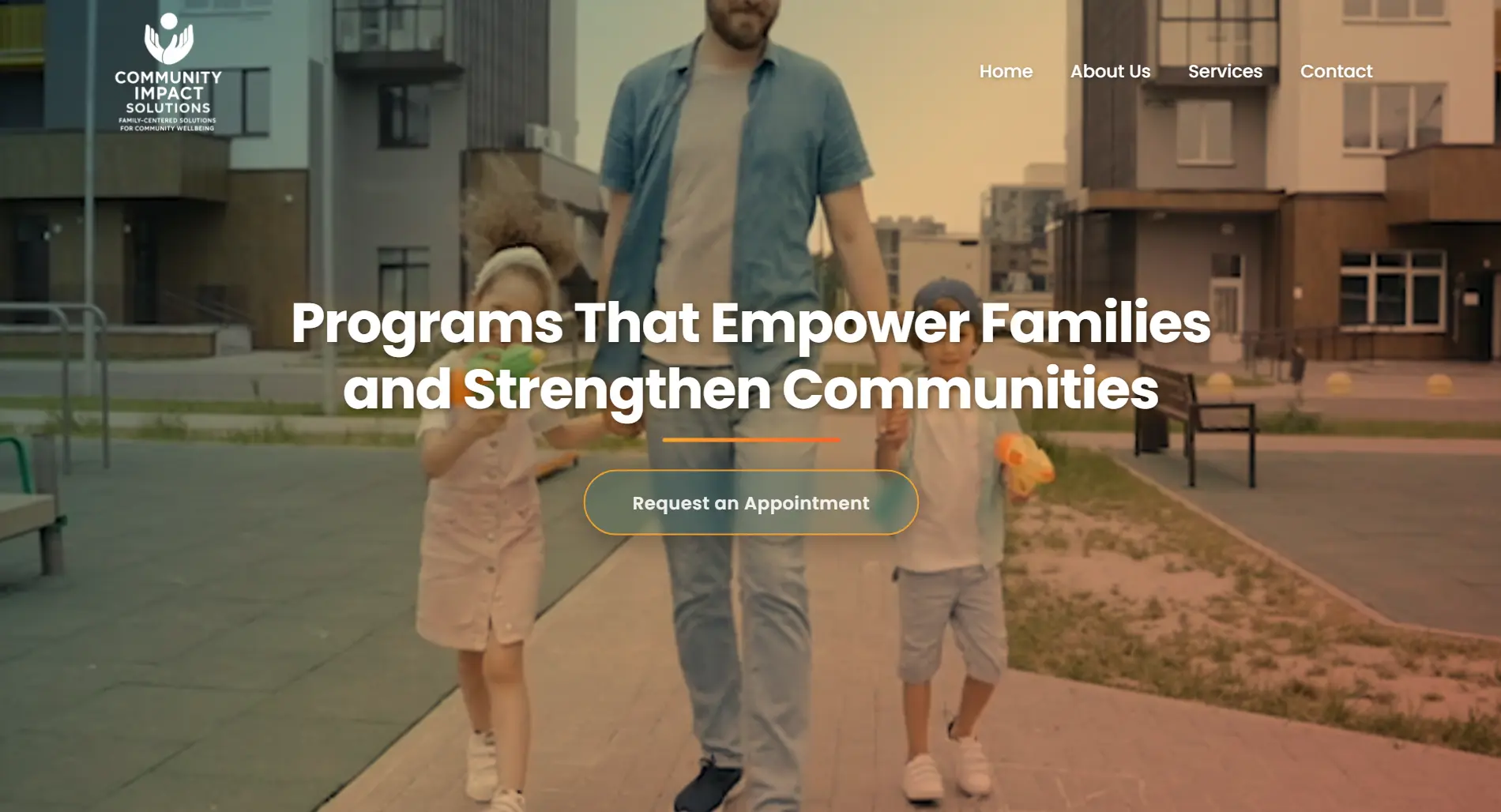 Community Impact Solutions website showcase