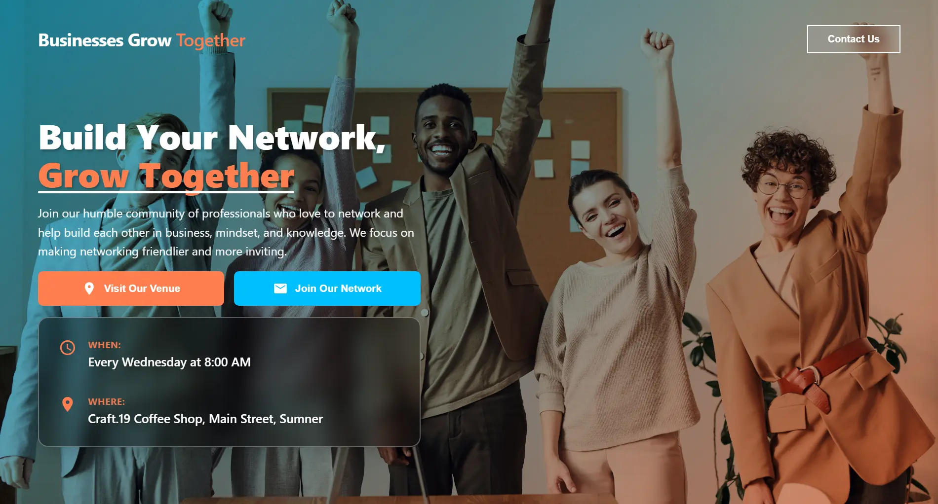 Businesses Grow Together website showcase