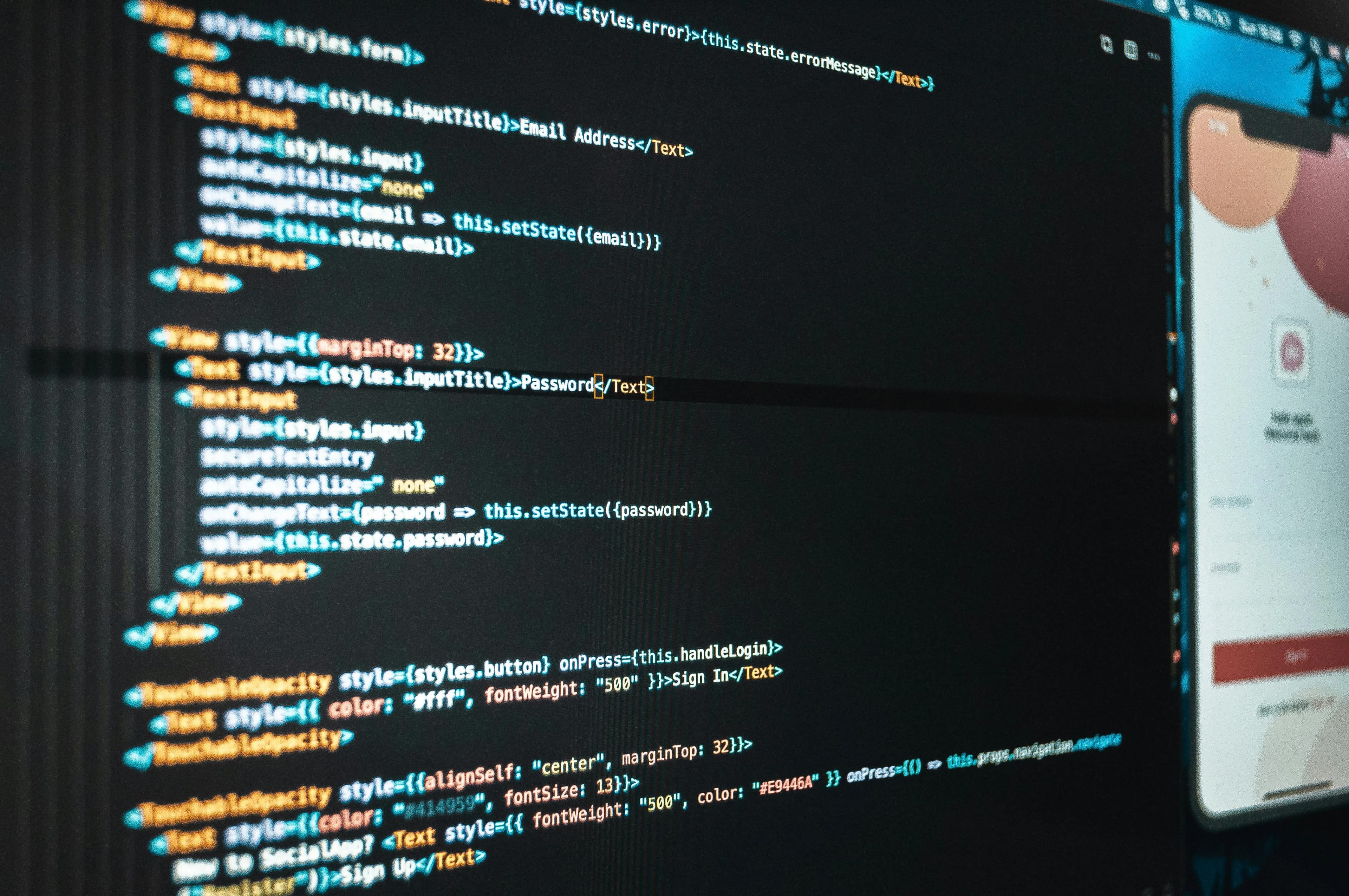 Developer building modern software applications