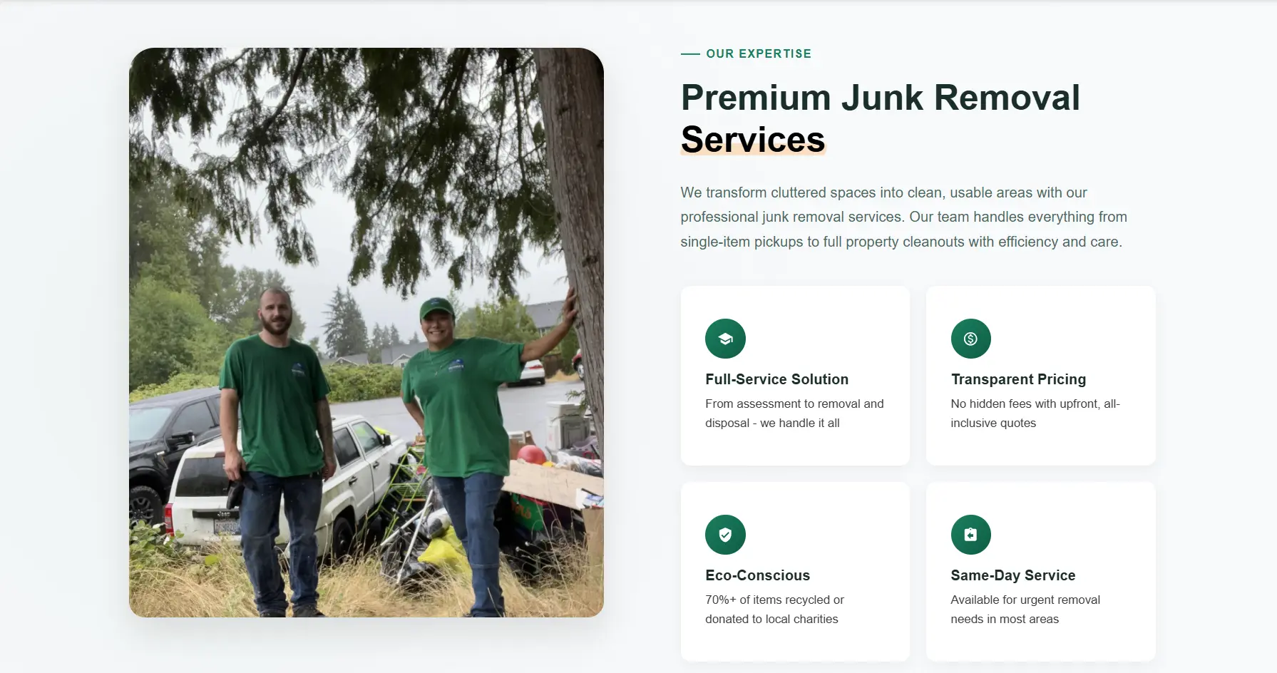 Tacoma's Junk Removal project view 1